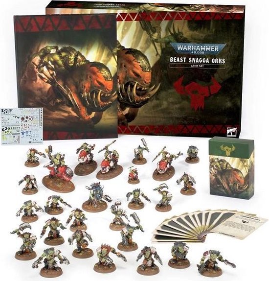 Afbeelding van het spel Warhammer 40.000 - Beast Snagga Orks Army Set