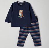Woody pyjama jongens - highland koe - donkerblauw - 212-3-PLS-S/885 - maat 74
