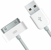 1 meter - voor iPad 2, 3, 4 en iPhone 4 en 4s - kabel - oplaadkabel (30 pins naar USB) - oplader