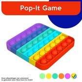 Must-Have for Kids® | Pop It "Rainbow" Vierkant - Regenboog - Pop It Fidget Toy - Pop Up