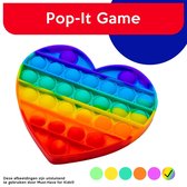 Must-Have for Kids® | Pop It "Hartje" Rainbow - Fidget Toys - Fidgets - Speelgoed Meisjes & Jongens - 4 Jaar - 5 Jaar - 6 Jaar - 8 Jaar - Fidget