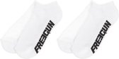 FREEGUN Set van 2 paar witte sneaker sokken met badstof zool - kind jongen