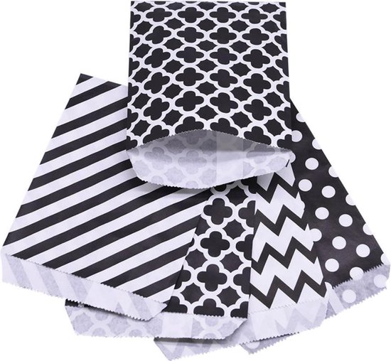 Papieren zakjes Zwarte blokjes 7x13cm bestellen - Rotim Verpakkingen: you carry, we care