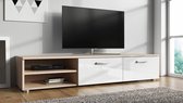 TV-Meubel Memphis - Wit - Licht eiken - 144 cm