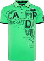 Camp David ® Polo met labelapplicaties en tapes