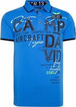 Camp David ® Polo met labelapplicaties en tapes