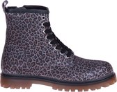 Gattino By Hip Grijze Veterboot Leopard