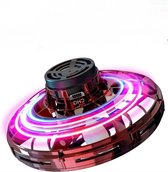 Flynova Fidget Spinner - Vliegende UFO met LED-verlichting - Rood