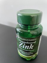 Holland &Barret hooggedoseerd zink  25 mg. 100 tabletten . VEGAN.