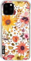 Casetastic Apple iPhone 11 Pro Hoesje - Softcover Hoesje met Design - Flowers Gold Print