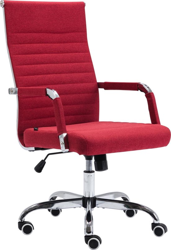 Chaise de bureau Clp Amadora - Rouge - Tissu
