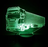 "SCANIA + TRAILER" 3D led lamp