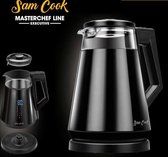 Sam Cook - Moderne waterkoker met display - Zwart