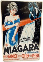 Marilyn Monroe Niagara Film Poster Metalen Bord 29.5 x 44.5 cm