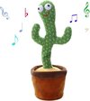 Dansende Cactus Speelgoed - Interactieve Pratende Knuffel - Tiktok - Dancing cactus - 120 liedjes - Recorder - Baby