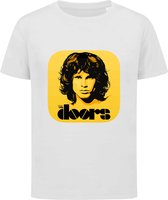 The Doors - T-shirt kinderen - Maat 110/116 - 5-6 jaar - T-shirt wit korte mouw