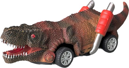 Tasia Jurassic Dino Racers - Dinosaurus Speelgoed Auto Set Jongens - Set van 6 - Tasia