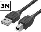 VENTION USB 2.0 A Male to B Male printer kabel - 3 Meter