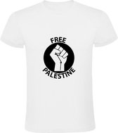 Free Palestina Heren t-shirt | Free Palestine | Wit