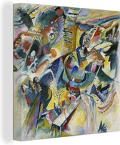 Canvas Schilderij Improvisation Klamm - Kandinsky - 90x90 cm - Wanddecoratie