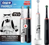 Oral-B Kids Gezinseditie Elektrische Tandenborstels: 1 Pro 3 en 1 Junior Star Wars