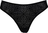 After Eden D-cup & up BECKY  String - Zwart - Maat L