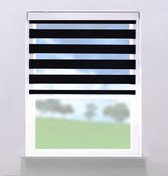 Duo Rolgordijn lichtdoorlatend Zwart - 110x240cm