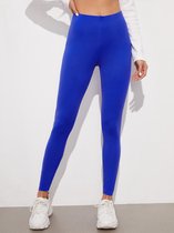 Premium Dames Legging Katoen | Basic Legging | Cobalt - XL