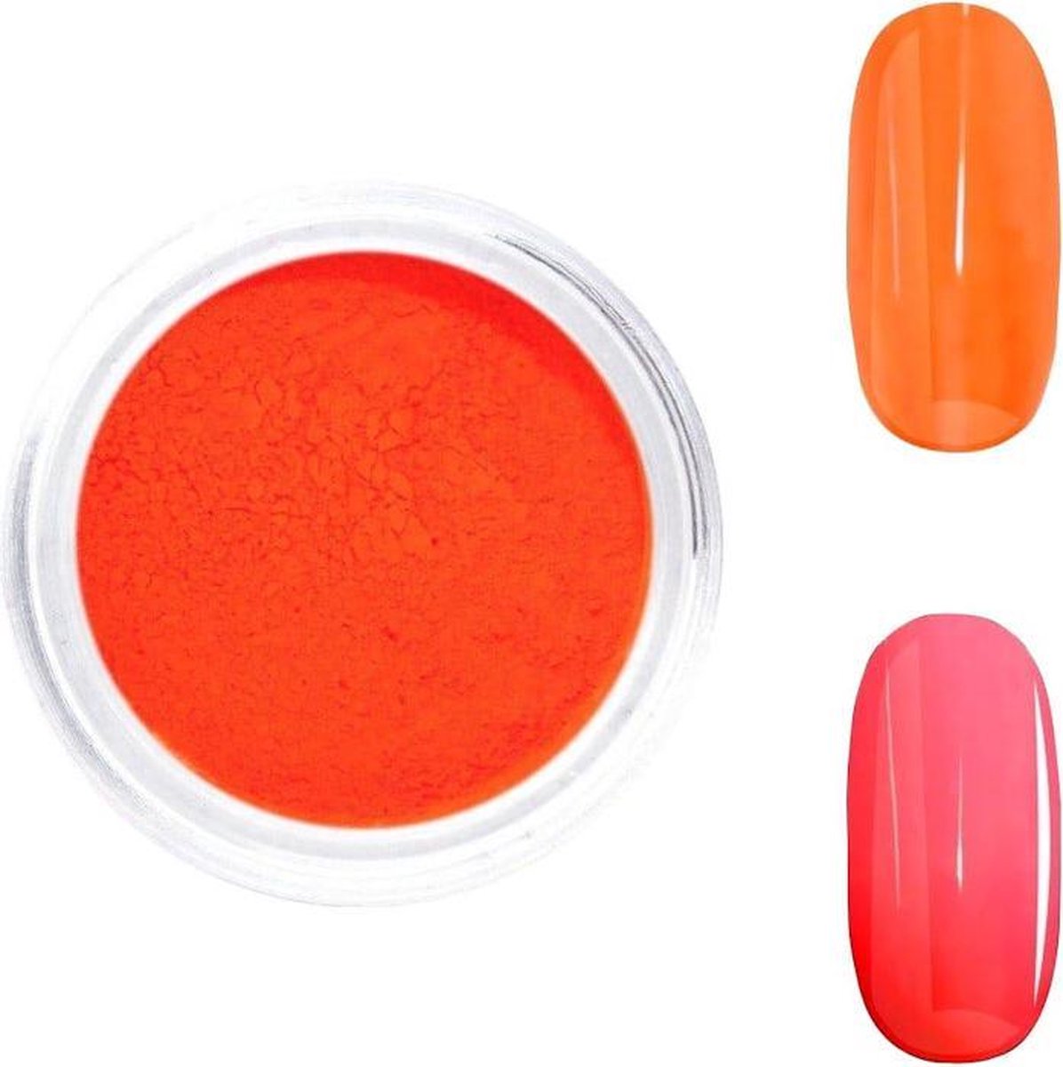 Goedkoopste DRM Nageldecoratie Poeder UV Neon Oranje 06
