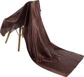 Emilie Scarves - sjaal - satijn - bruin - 200*70CM