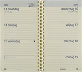 Brepols Agenda 2022 - Optivision pocket NL - Optimaal leesbaar - Vulling - 9 x 16 cm - spiraal