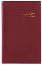 Brepols Agenda 2022 - Interplan 6t - Lima cover - - 9 x 16 cm - gebonden - Bordeaux