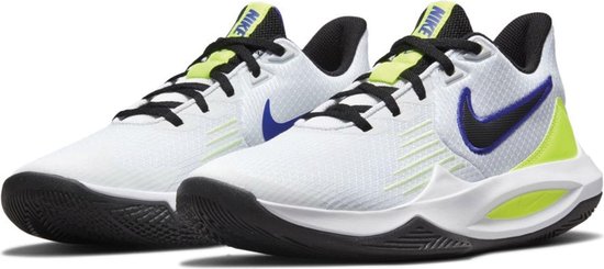 Chaussures de sport Nike Precision - Taille 45 - Homme - Blanc - Noir - Jaune  fluo - Bleu | bol