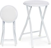 Opvouwbare stoel Wit PVC Metaal