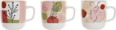 Mok DKD Home Decor Modern Porselein (380 ml) (3 pcs)
