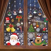 Kerststickers | Raamdecoratie | Zelfklevend | Kerstmis | Raamfolie | Kerstversiering | PVC | Winterdecoratie | 260 Patronen | 30x20 cm | Herbruikbaar