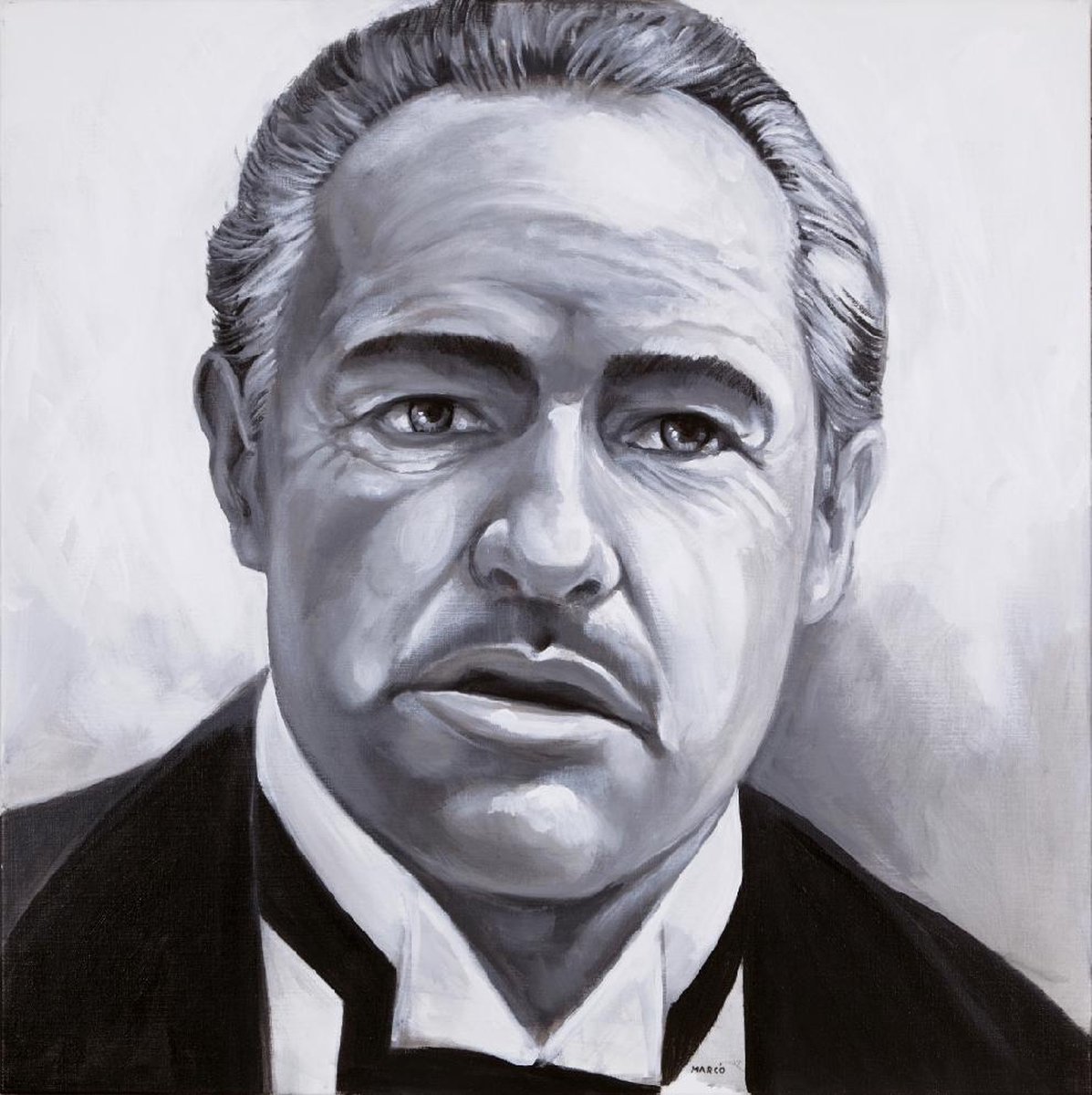 Passionforart.eu Don Corleone 3 - Marlon Brando - The Godfather - Poster - 70 x 70 cm Full colour