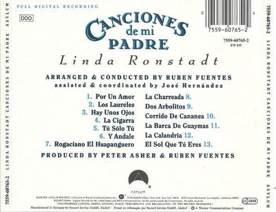 Canciones De Mi Padre (Songs Of My Father) - Linda Ronstadt