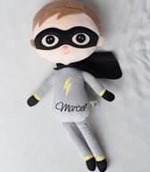Geboorte cadeau met naam [Metoo dolls badman knuffel] [Geboorte knuffel met naam] [Metoo dolls Super boy] [knuffel gepersonaliseerd]