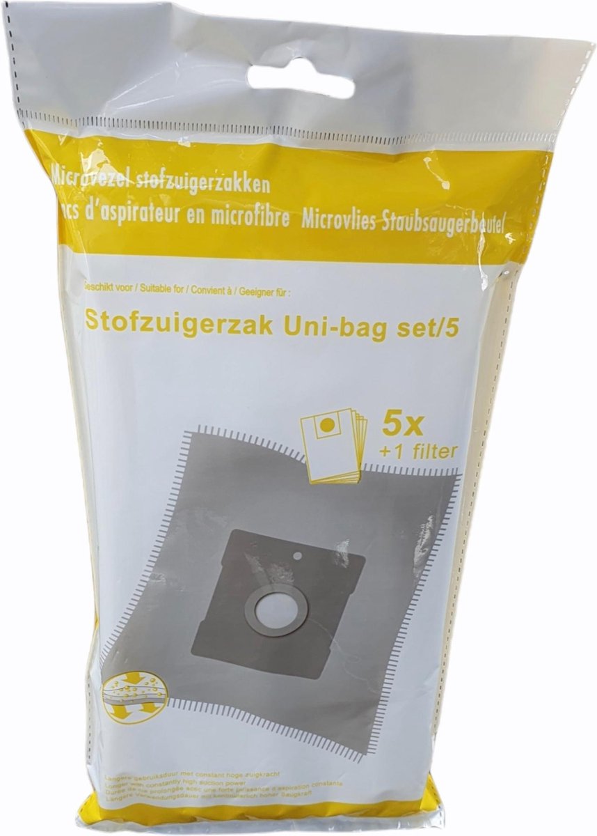 Stofzuigerzak universele Stofzuiger Zak 5 x + 1 filter - AEG - Philips -  Nilfisk -... | bol.com