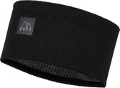 BUFF® Crossknit Headband SOLID BLACK - Hoofdband Unisex