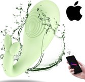 Toys Hub® Vibrator met App Control - Geschikt voor IOS/iPhone - Voor Vrouwen & Koppels - Sex Toys Couples - Vibrerend Ei - Groen