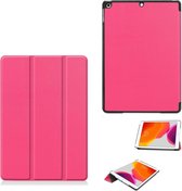 Hoes geschikt voor iPad 2021 / 2020 / 2019 (9e/8e/7e Generatie / 10.2 inch) Trifold Bookcase Pink – Hoes geschikt voor iPad 2020 hoes 10.2 hard case - Ntech