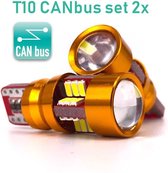 T10 Led CANbus Helder Wit (Set 2 stuks) 6500K Canbus 5W5 | 27 LED | 1344 Lumen |W5W | Led Signal Light | 12V | 168 | 194 | 2x | Stadslicht | Kentekenplaat Verlichting | 4014 SMD |