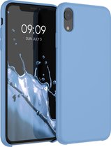 kwmobile telefoonhoesje voor Apple iPhone XR - Hoesje met siliconen coating - Smartphone case in duifblauw