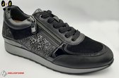 Helioform dames sneaker, H213 zwart, Maat 38.5