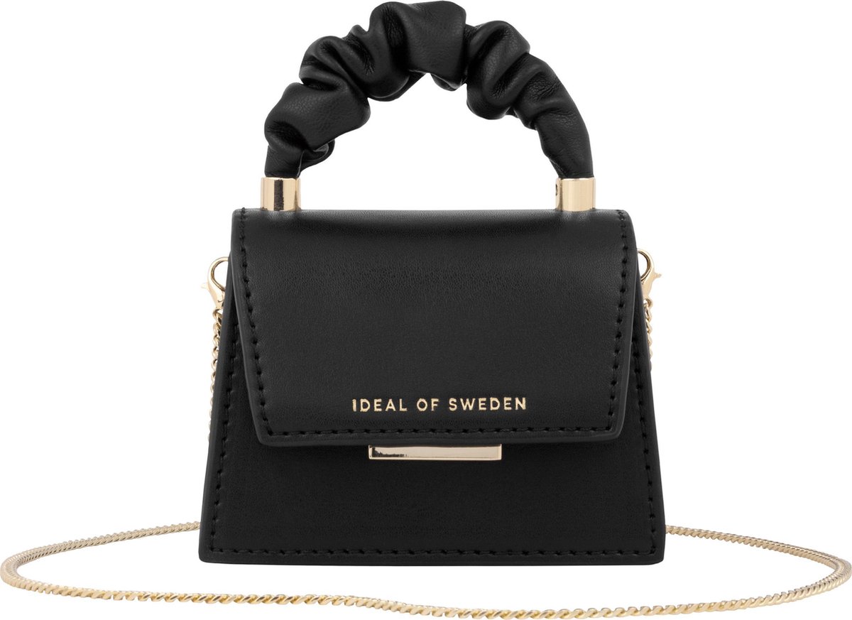 iDeal of Sweden Statement Mini AirPods Bag voor Universal Ruffle Noir