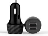 Autolader USB 2 poorten - Snellader - Auto lader Geschikt voor Samsung Galaxy, Apple iPhone, iPad, Oppo, Huawei - Sigarettenaansteker oplader