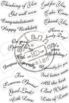 Stempel - Clear stamp - Best Wishes