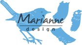 Marianne Design Creatable Mal Tinys Roodborstje LR0548 9.5x13 centimeter